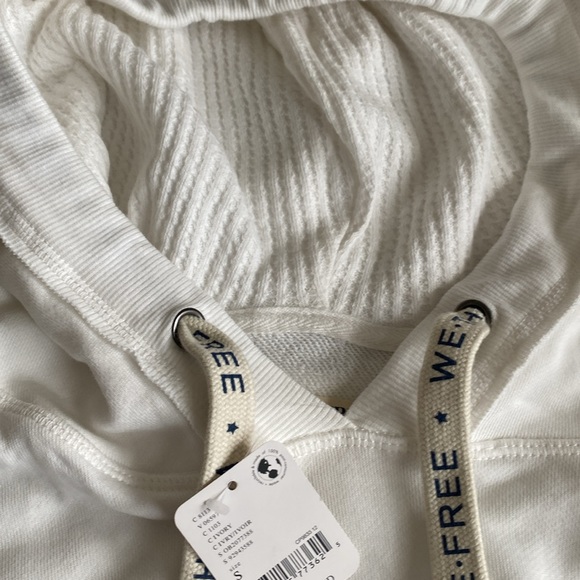 NWT FREE PEOPLE WE THE FREE HOODIE White - Picture 5 of 7